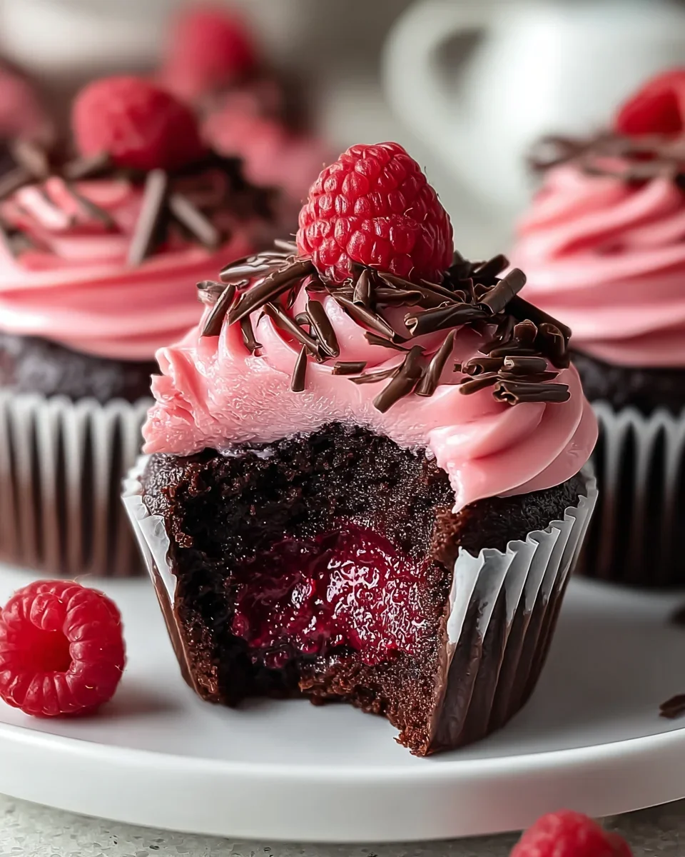 Himmlische Himbeer-Schokoladen Lava Cupcakes Rezept