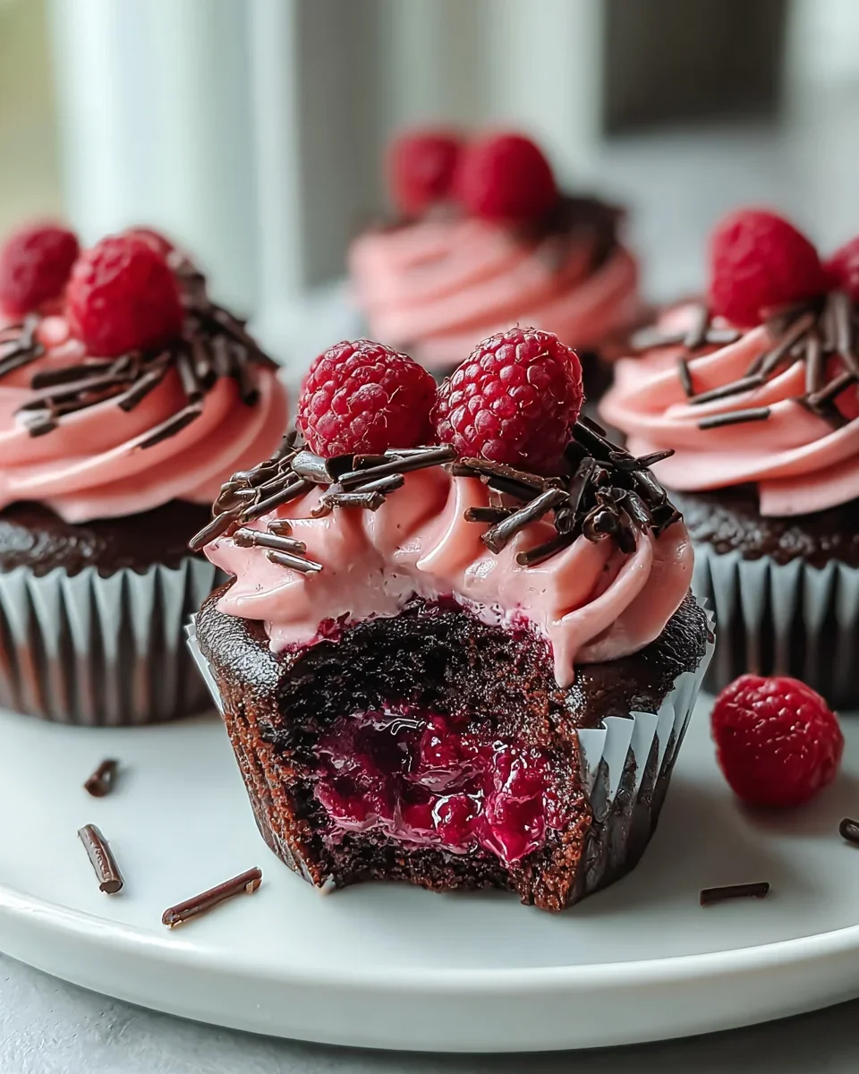 Himmlische Himbeer-Schokoladen Lava Cupcakes Rezept