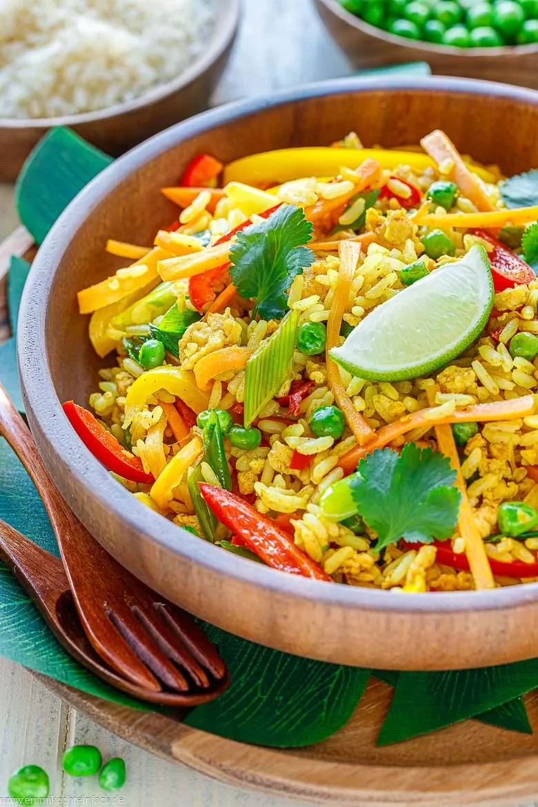Nasi Goreng – vegetarisches Reisgericht