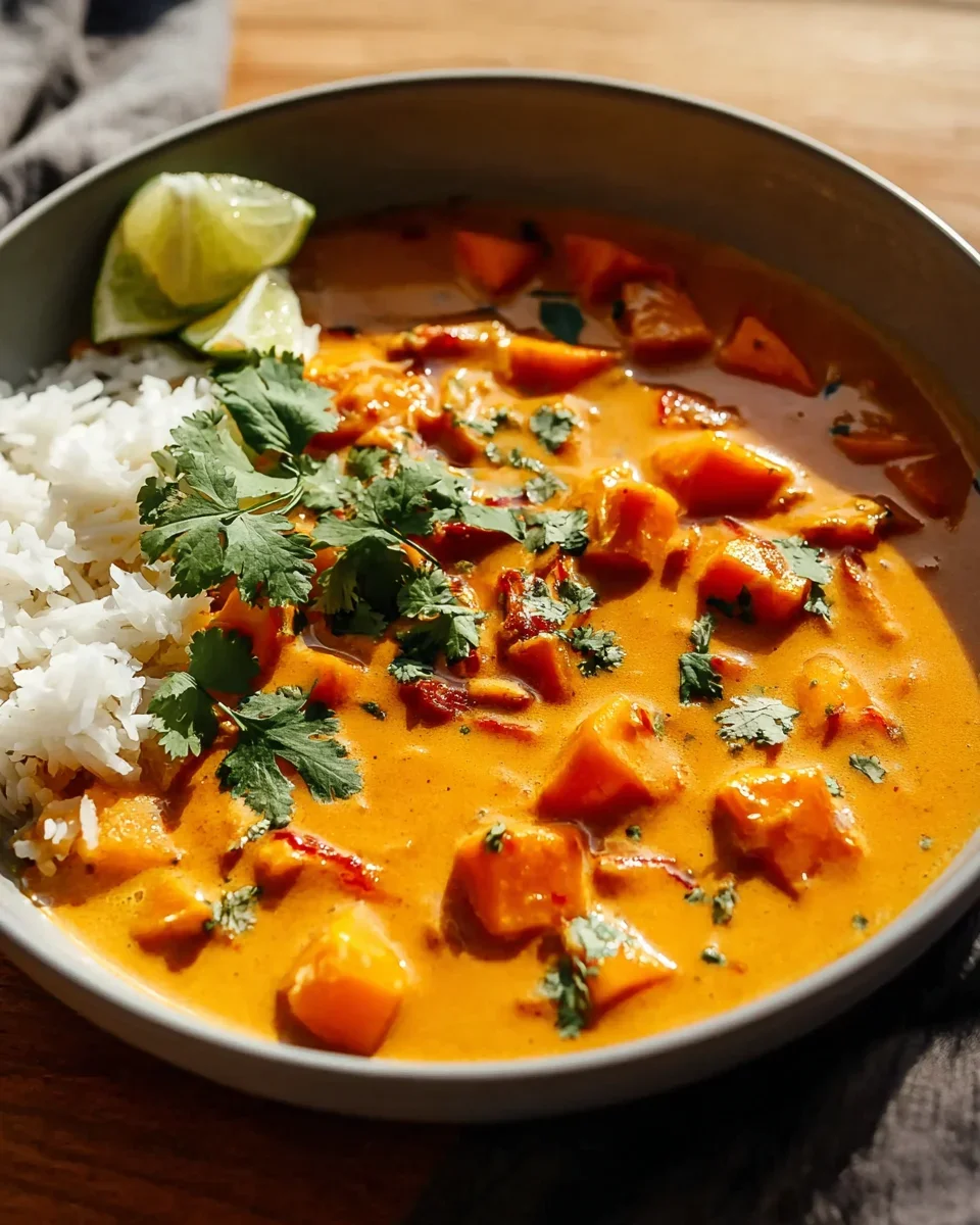 Kürbis-Curry mit Kokosmilch