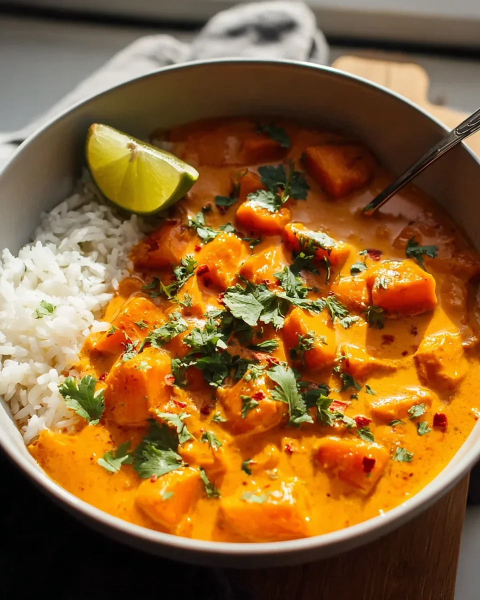 Kürbis-Curry mit Kokosmilch