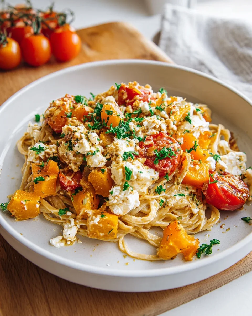 Kürbis-Feta Pasta: Herbstliche Genussreise