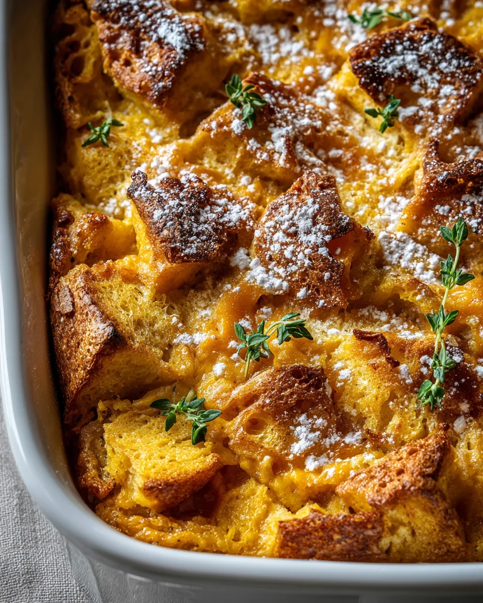 Kürbis French Toast Auflauf: Perfekt für große Runden!