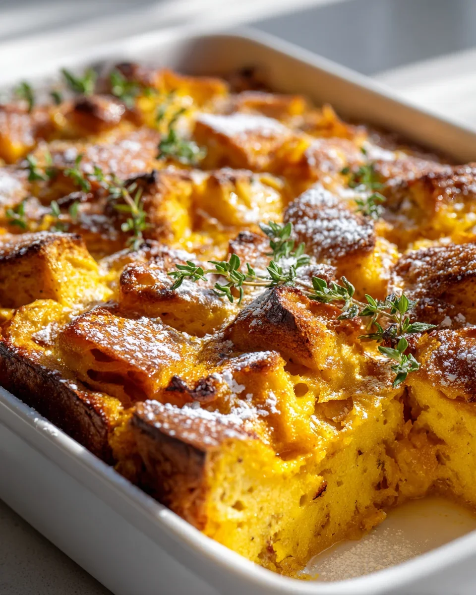 Kürbis French Toast Auflauf: Perfekt für große Runden!