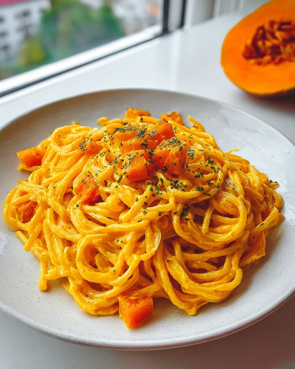 Kürbis Pasta mit Feta: Einfach, cremig & unwiderstehlich köstlich
