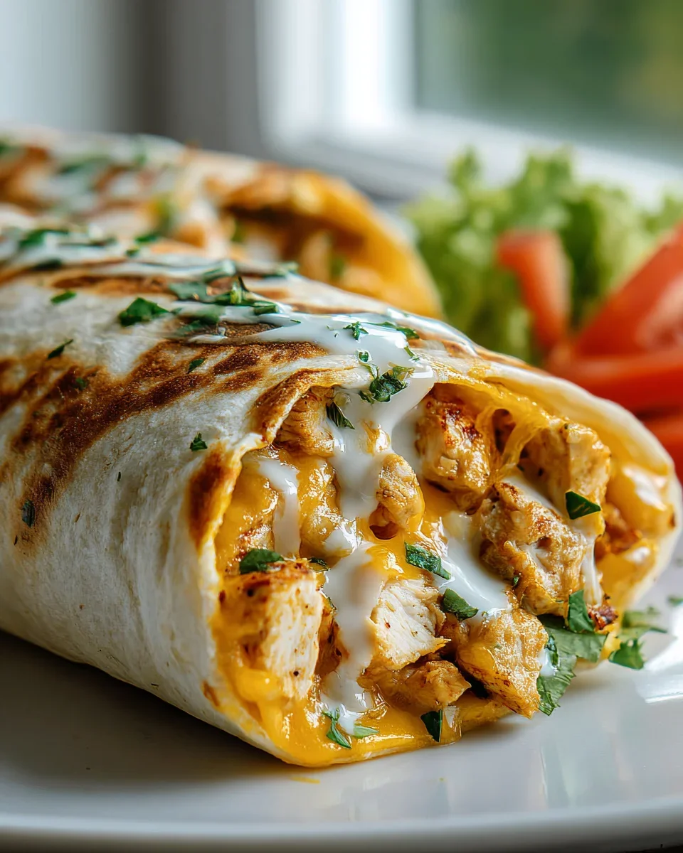 Käse Knoblauch Hähnchen Wraps – Leckeres Rezept für jeden Tag!