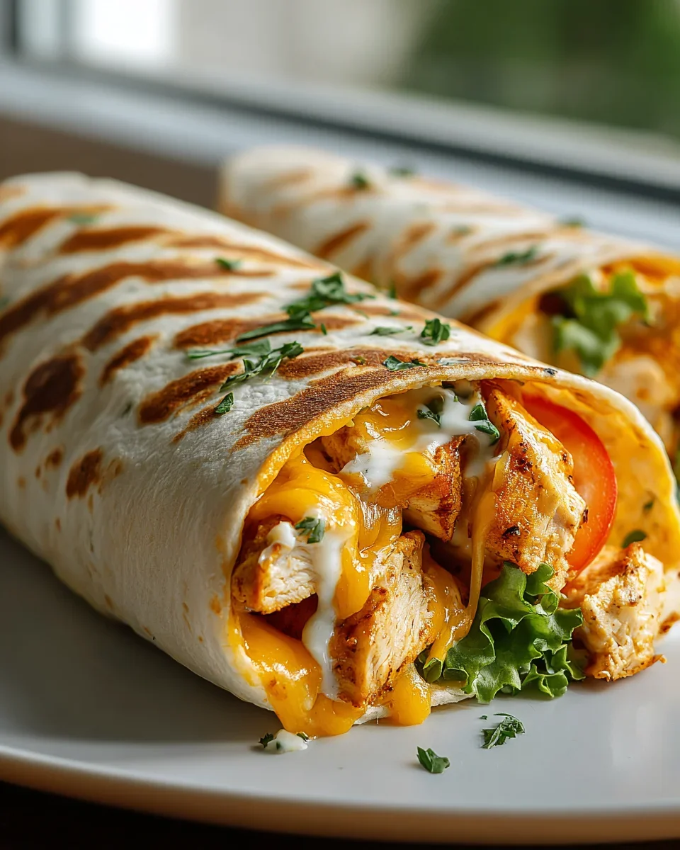 Käse Knoblauch Hähnchen Wraps – Leckeres Rezept für jeden Tag!