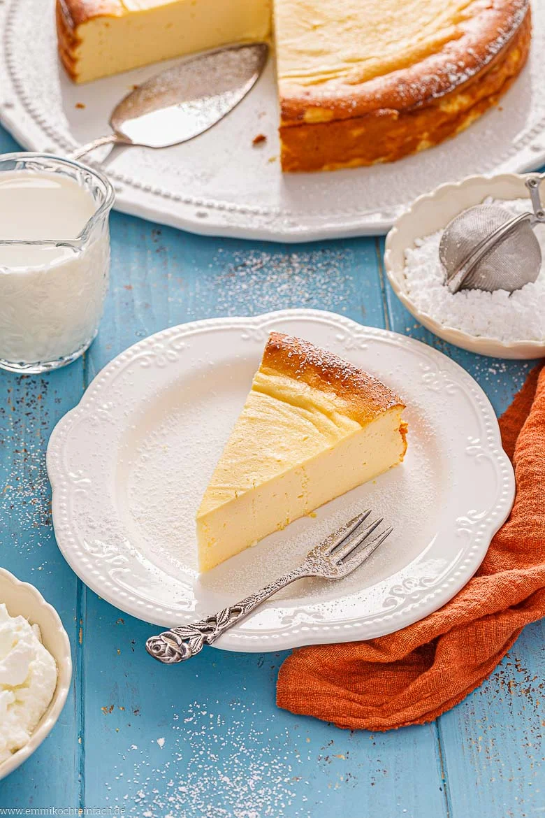 Käsekuchen ohne Boden – einfach und cremig
