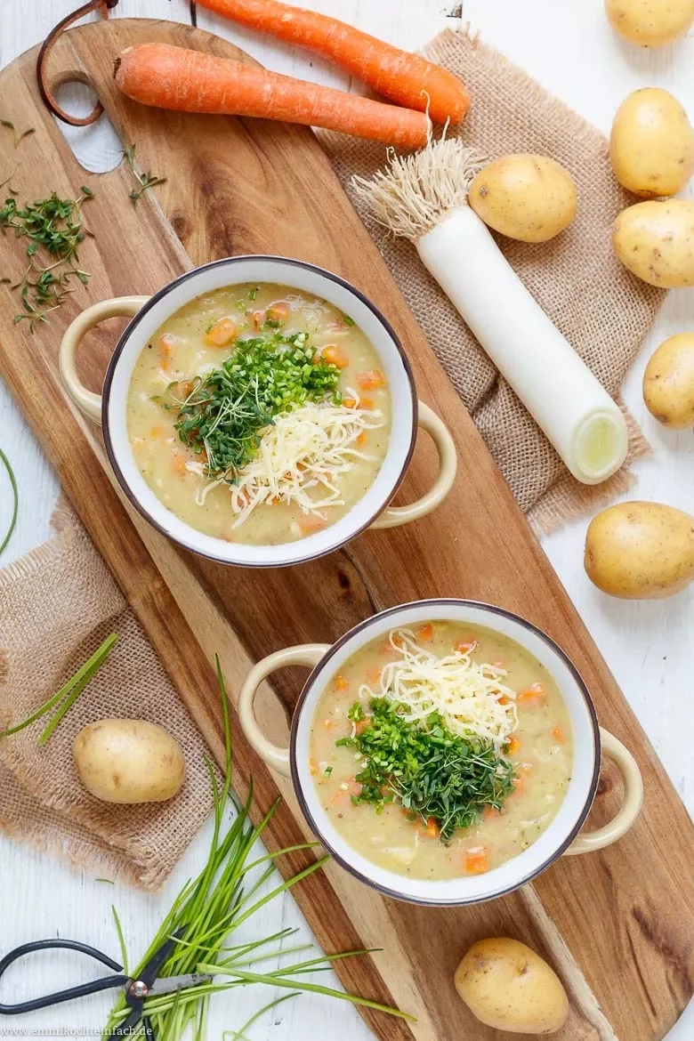 Kartoffel Lauch Suppe - www.emmikochteinfach.de