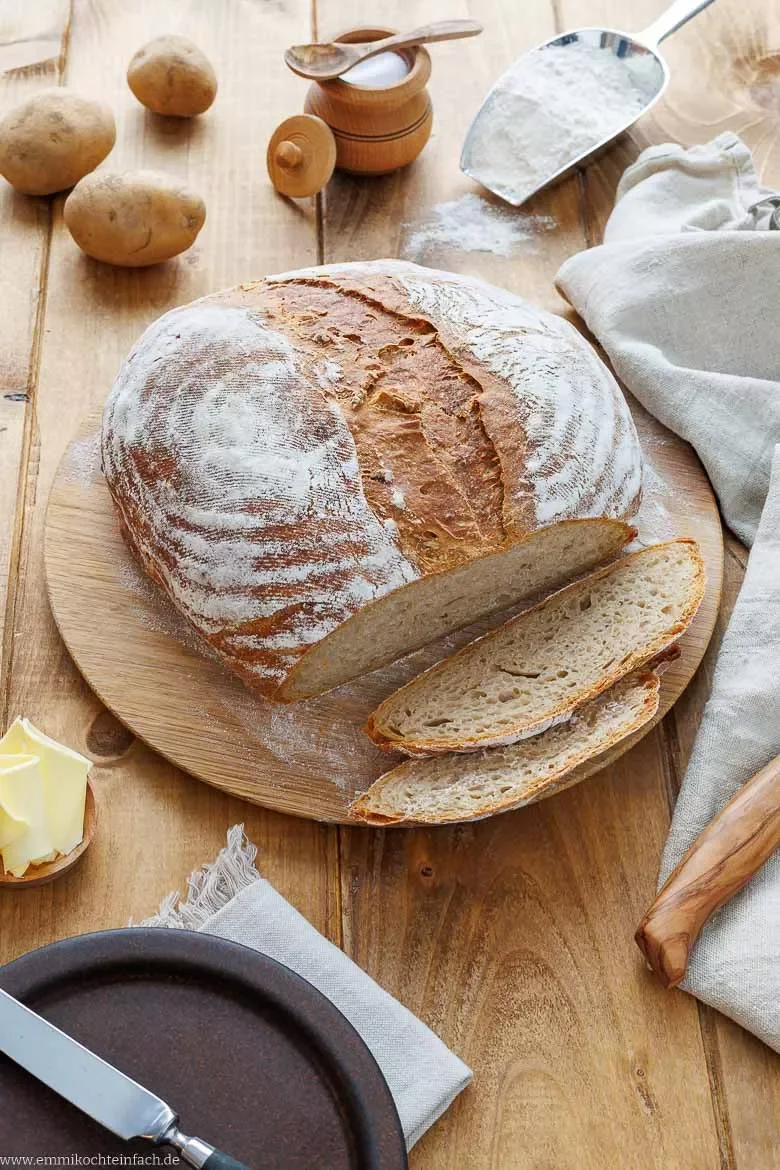 Kartoffelbrot backen ganz ohne Sauerteig