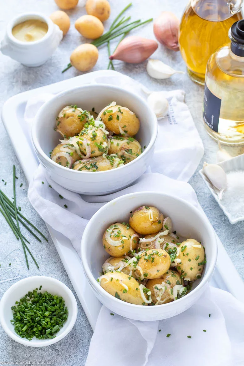 Kartoffelsalat mit Sherry Senf Dressing - www.emmikochteinfach.de
