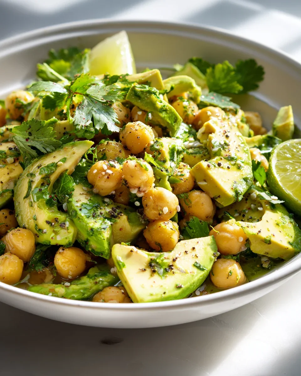 Kichererbsensalat mit Avocado & Limette: Frischer Genuss!
