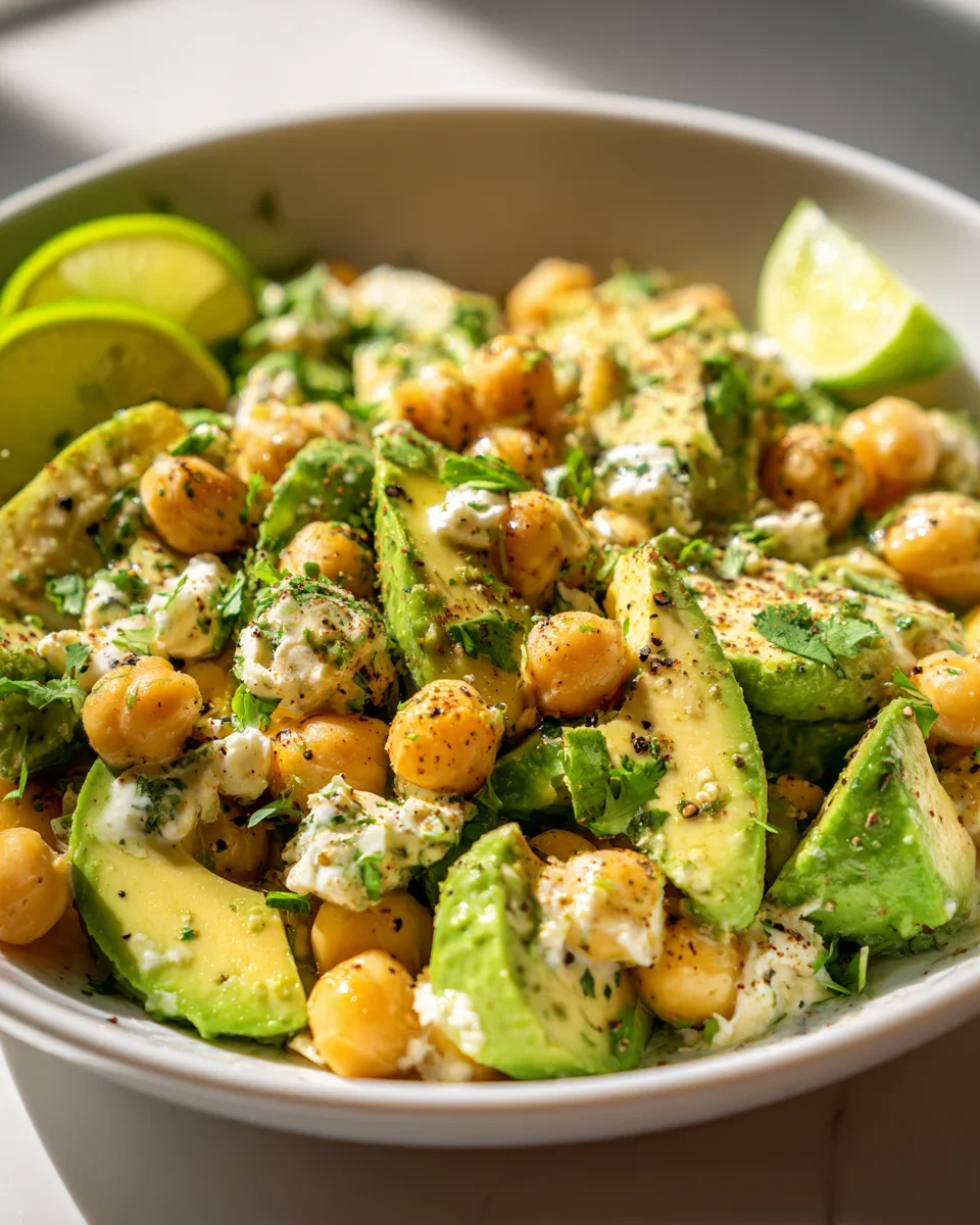 Kichererbsensalat mit Avocado & Limette: Frischer Genuss!