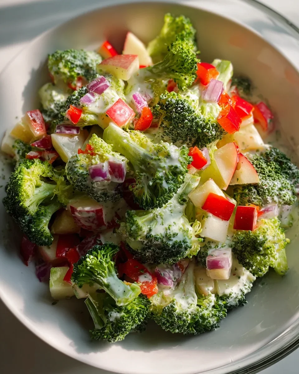 Knackiger Brokkolisalat mit Apfel – gesund und lecker!