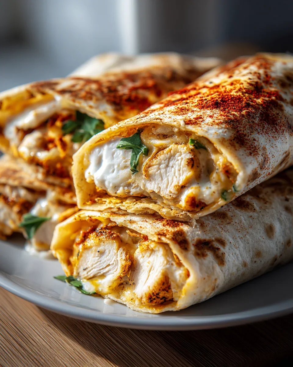 Knusprige Airfryer Hähnchen Mozzarella Wraps: Schnell & Lecker!