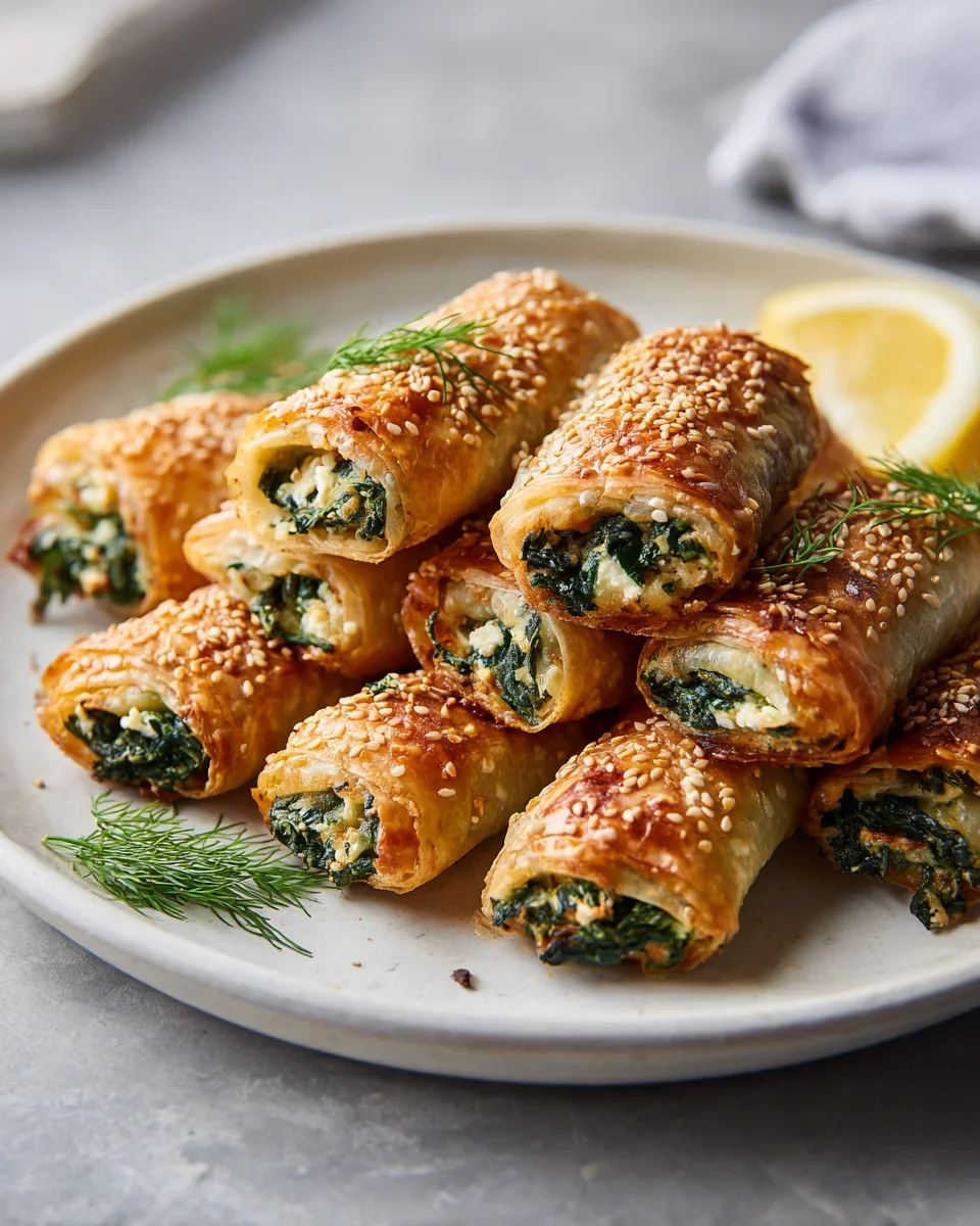Knusprige Feta-Spinat-Genüsse zum Verlieben