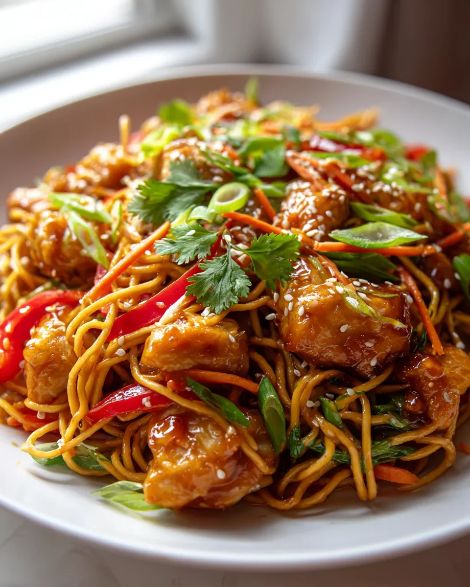 Krosse Airfryer Chicken Chow Mein Nudeln – Einfach und Lecker!