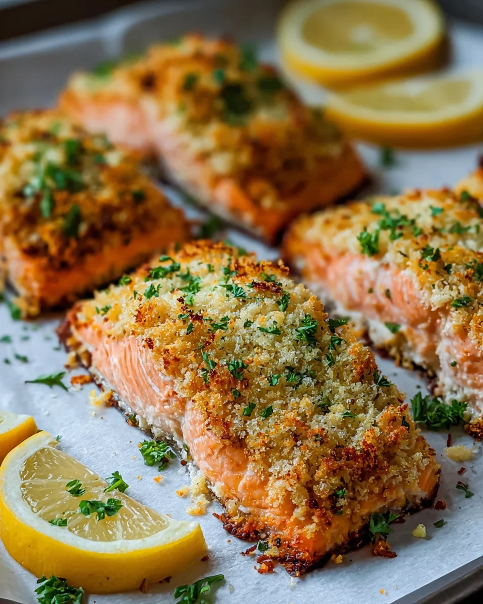 Krosse Ofen Parmesan Krustenlachsfilets – Einfach & Lecker!