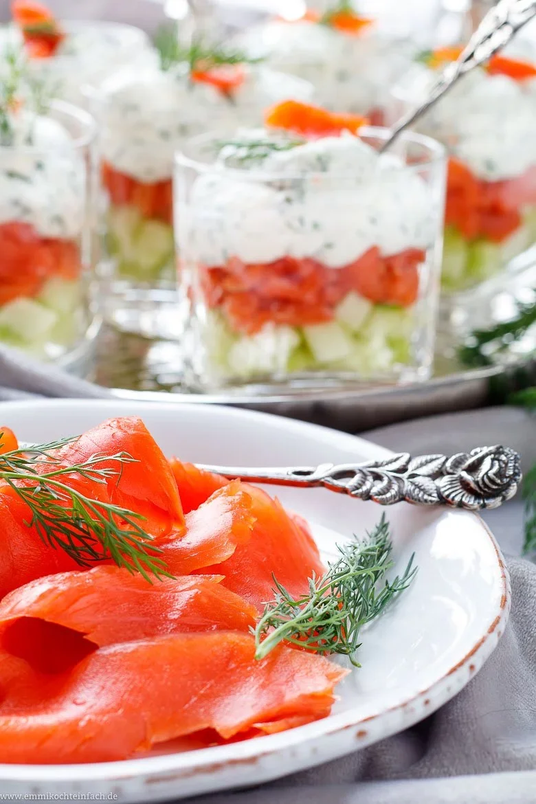 Lachs mit Frischkäse Creme im Glas - www.emmikochteinfach.de