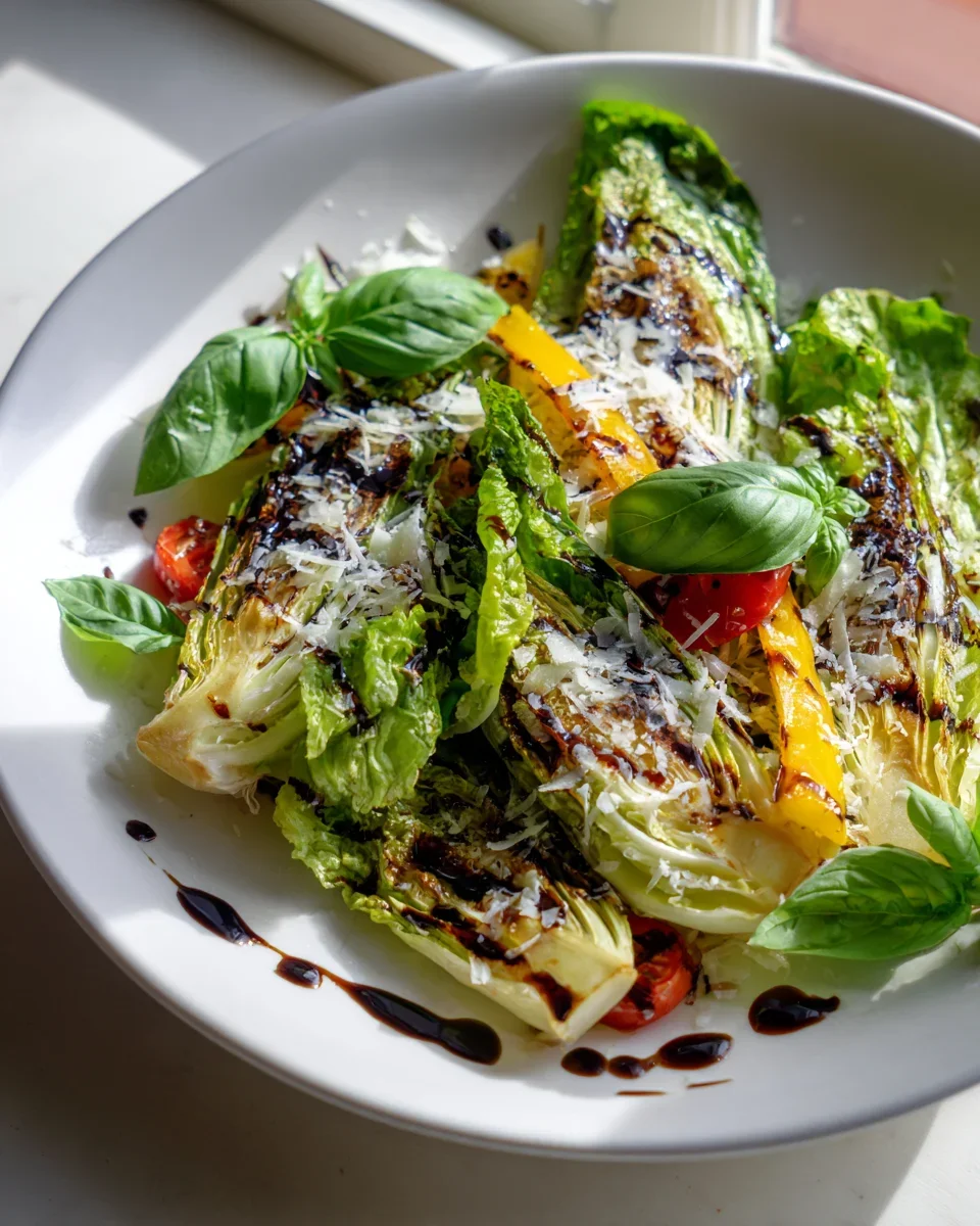 Leckerer Gegrillter Salat: Parmesan, Balsamico – Jetzt probieren!
