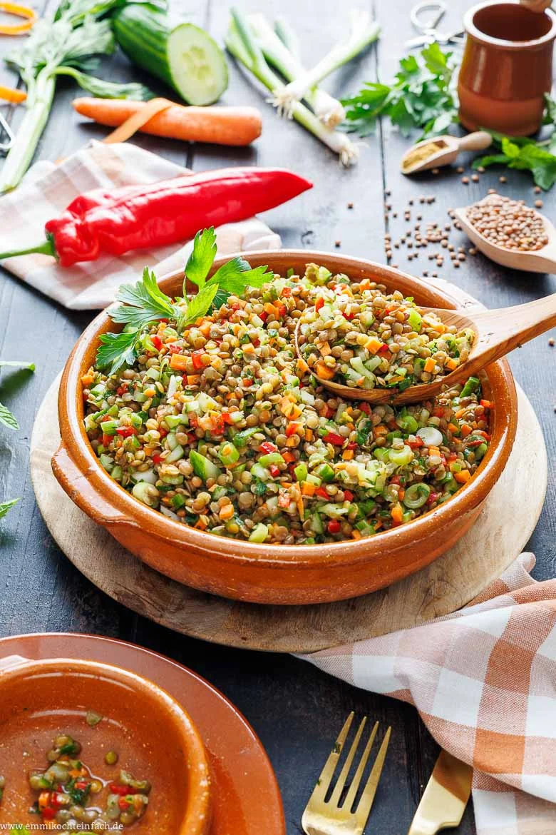 Linsensalat – einfach und schnell