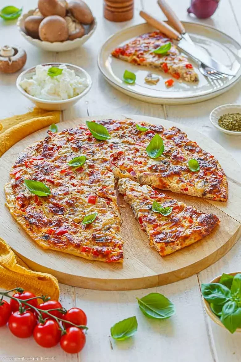 Schüttelpizza – Low-Carb-Rezept