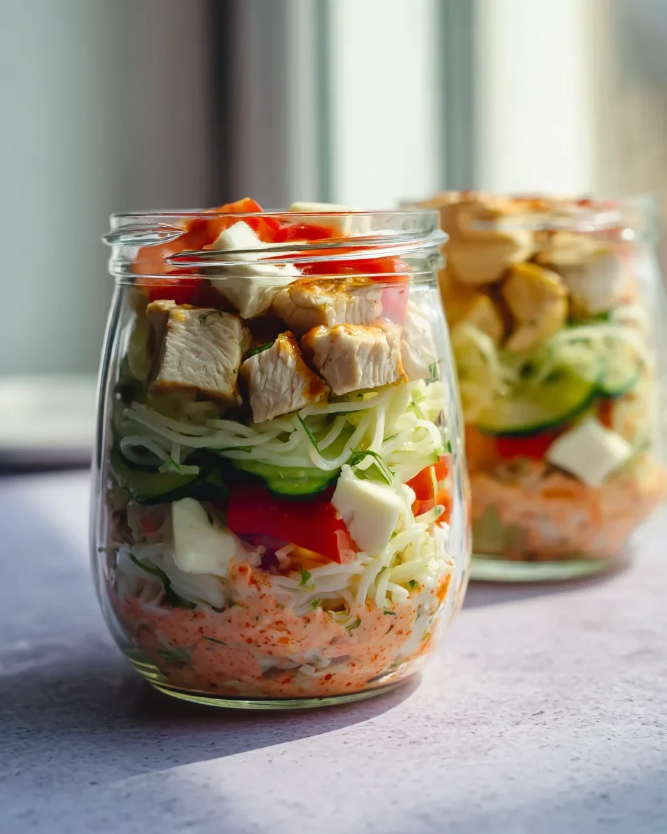 Meal Prep Salat im Glas: Frisch & Gesund für die Woche!