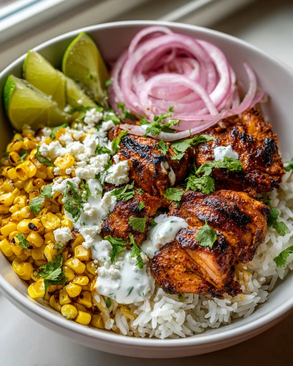 Mexikanische Street Corn Hähnchen Bowl: Geschmacksexplosion!