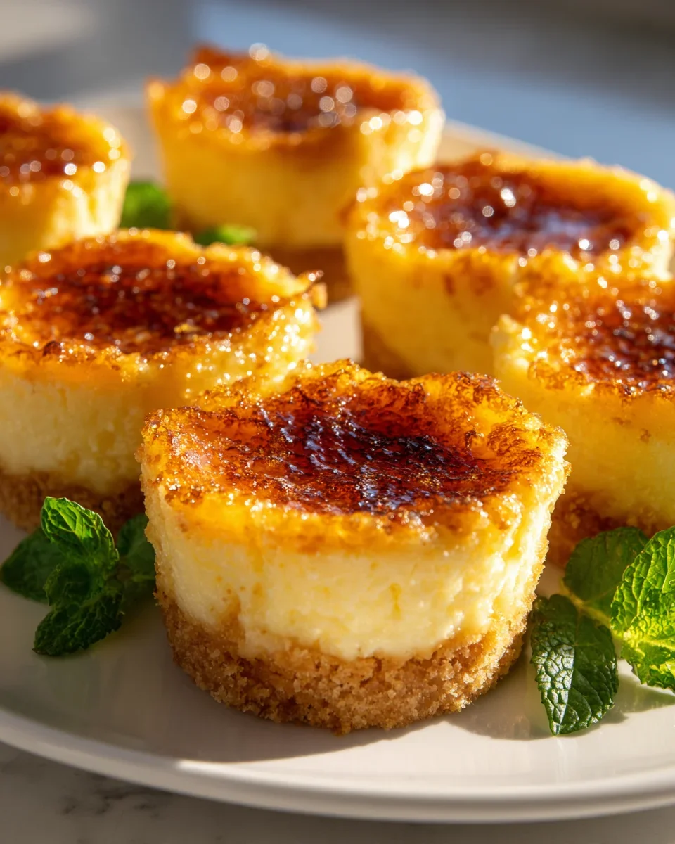 Mini Crème Brûlée Käsekuchen: Knusprig & Cremig Genießen