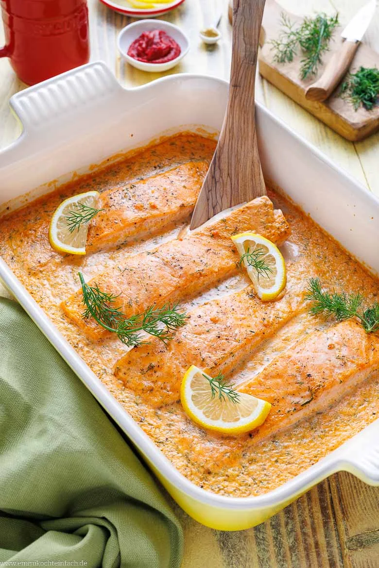 Lachs-Sahne-Gratin – schnell und einfach