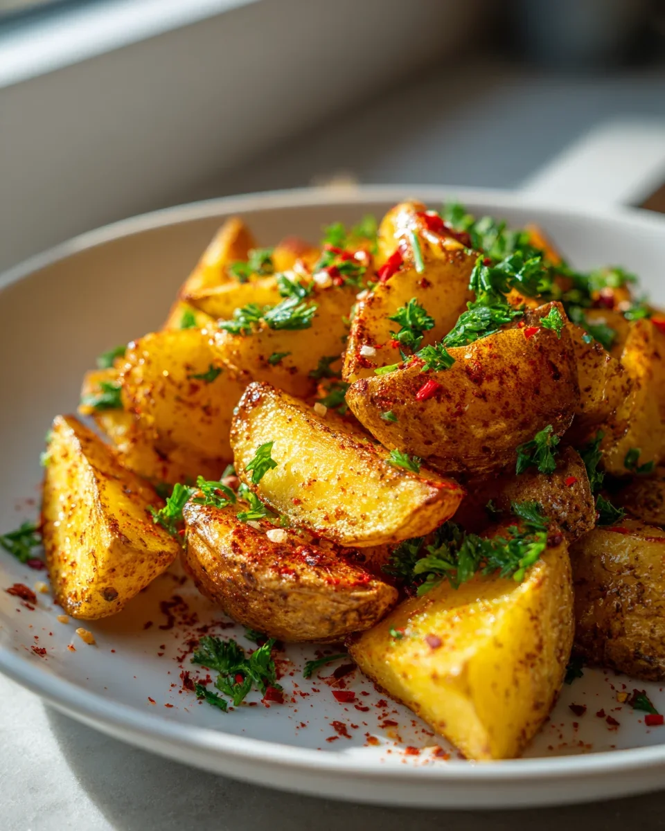 Ofenkartoffeln aus der Heißluftfritteuse mit Chili-Paprika Twist