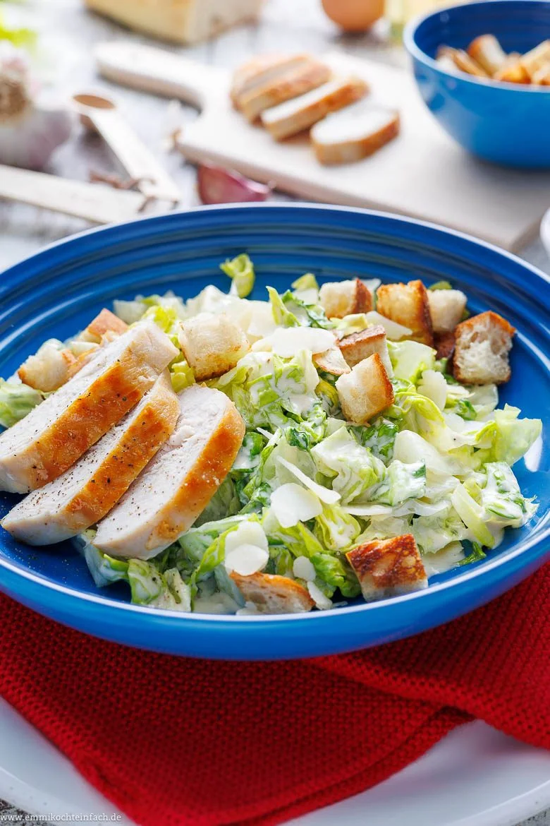 Original Caesar Salad mit Hähnchen
