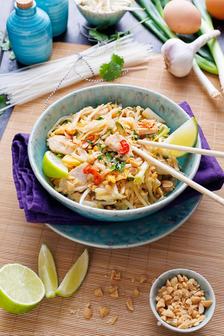Pad Thai mit Hähnchen