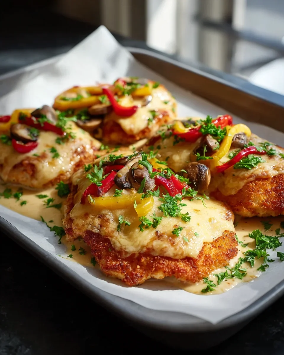 Party-Schnitzel aus dem Ofen: Saftig, käsig, einfach lecker!