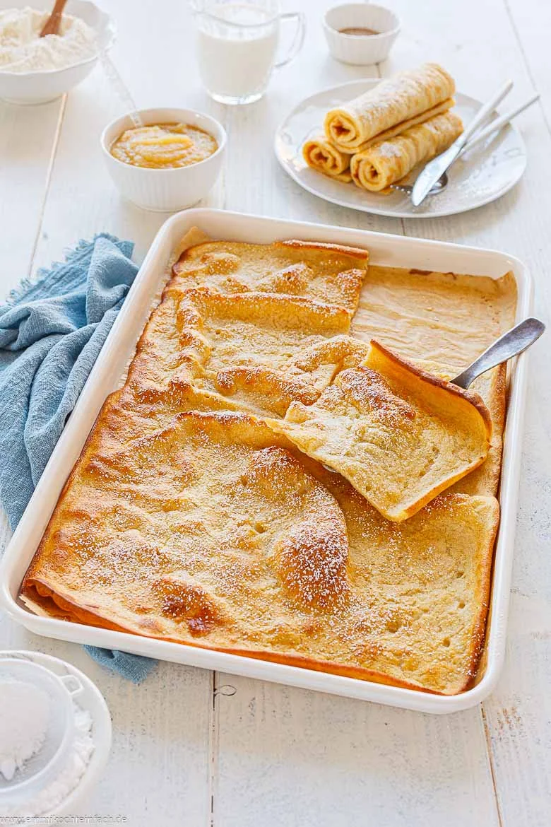 Ofenpfannkuchen vom Blech – schnell und einfach