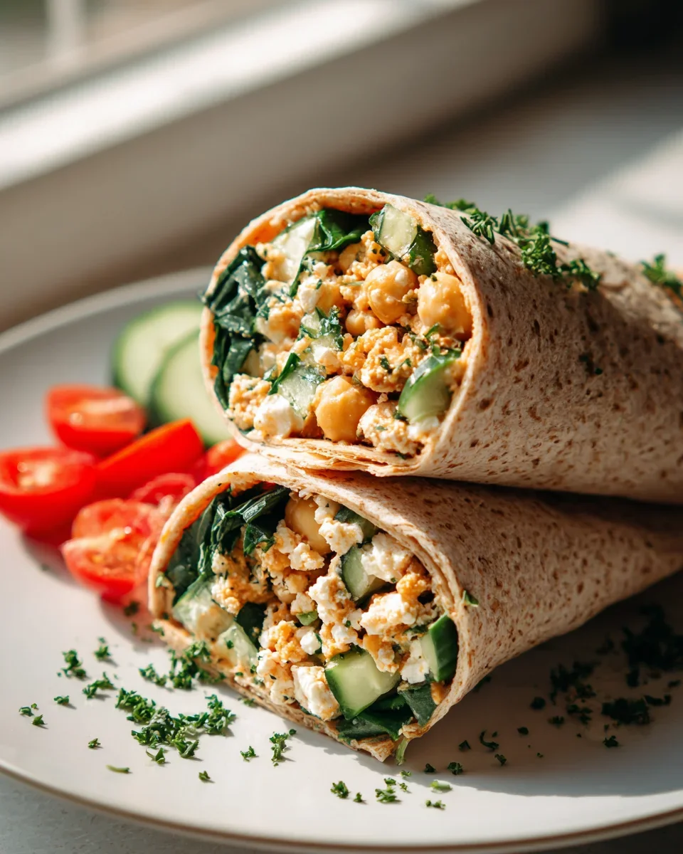 Protein Wrap mit Kichererbsen & Feta: Dein Power-Snack