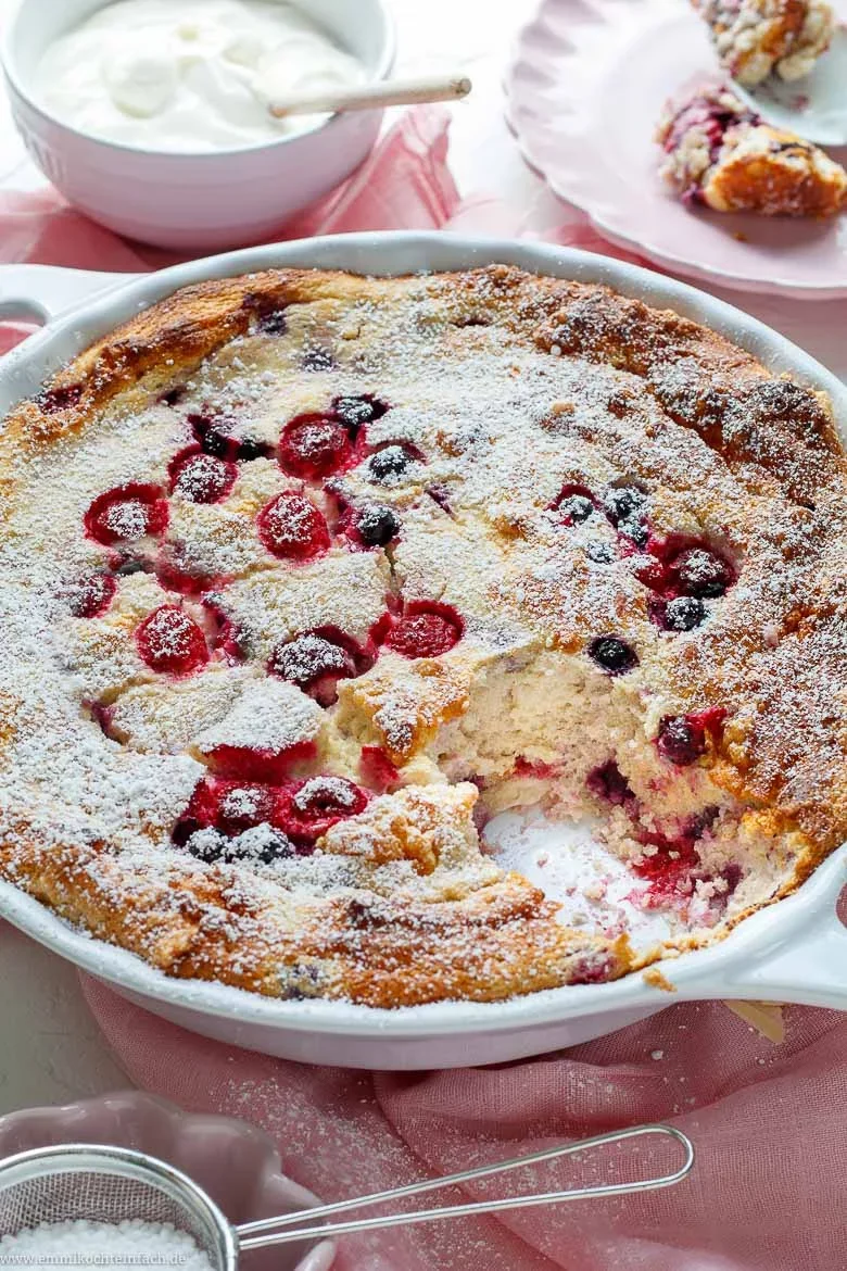 Quark Griess Auflauf mit Obst - www.emmikochteinfach.de