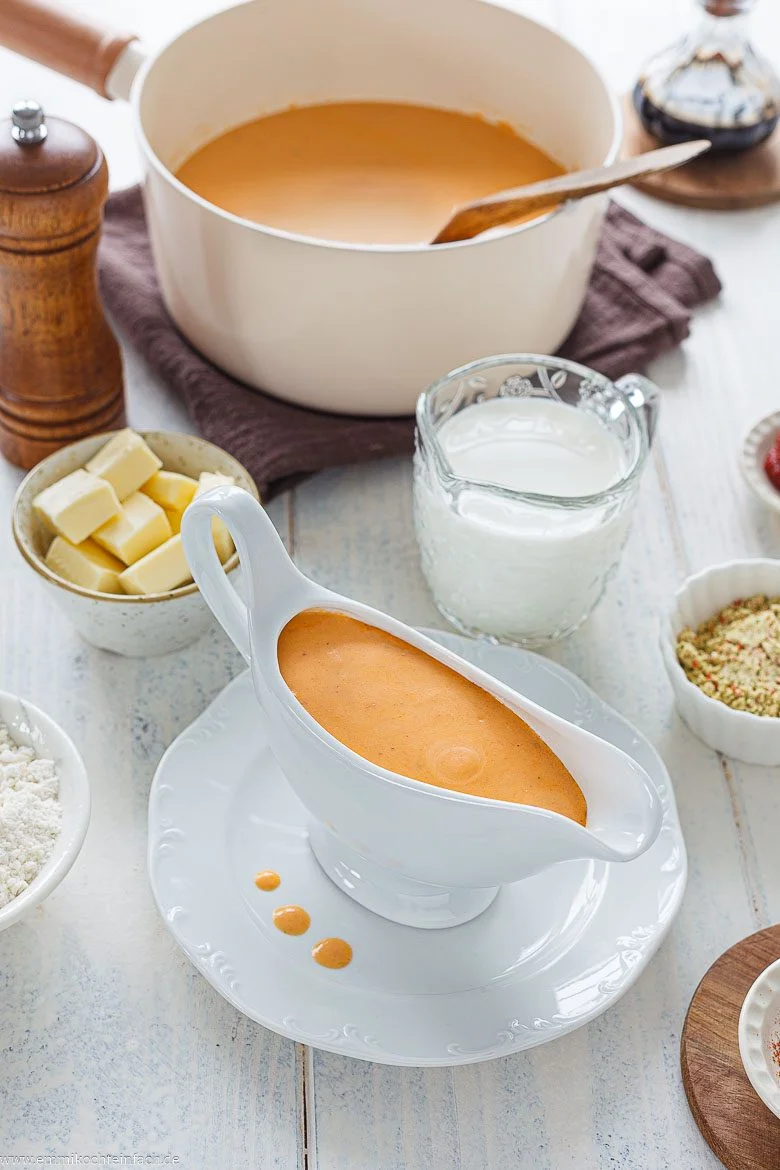 Rahmsoße Rezept mit Sahne