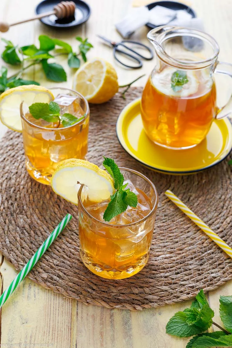 Rezept für selbstgemachten Eistee
