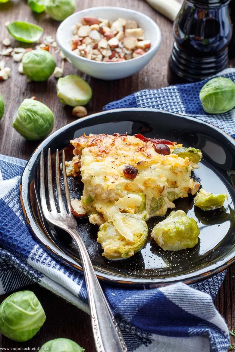 Rosenkohl Gratin - gesund und lecker - www.emmikochteinfach.de