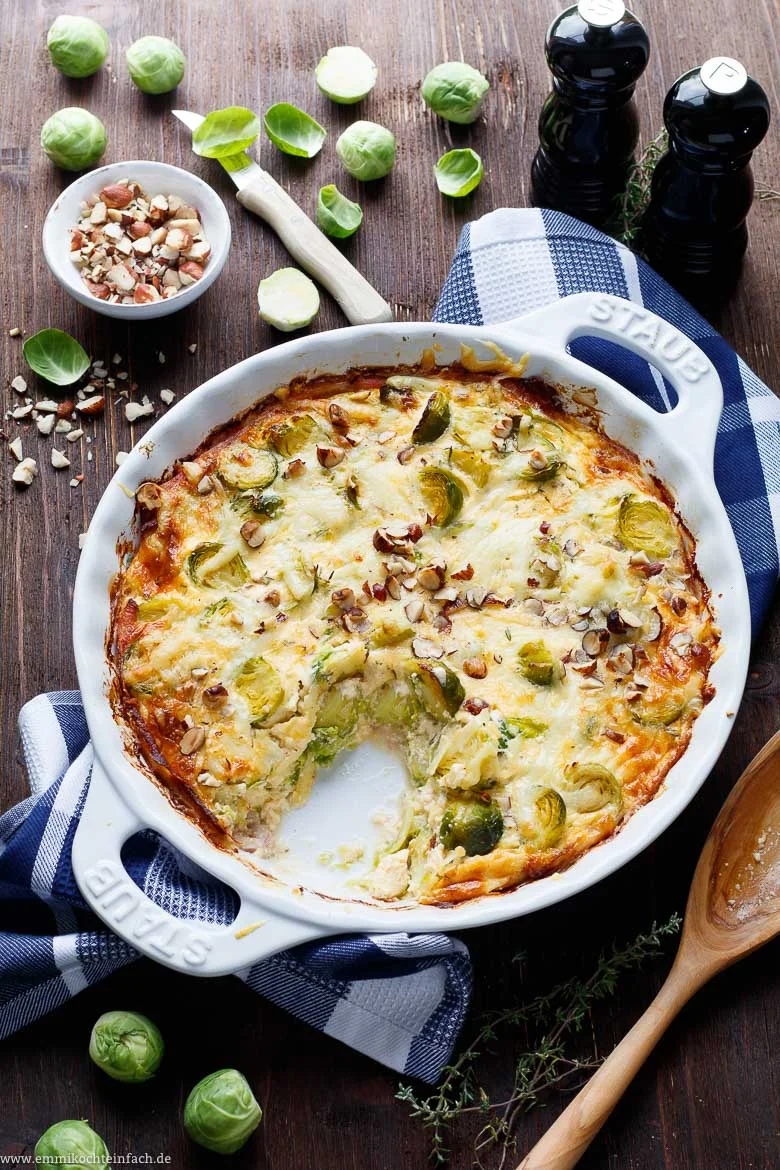 Rosenkohl Gratin - gesund und lecker - www.emmikochteinfach.de