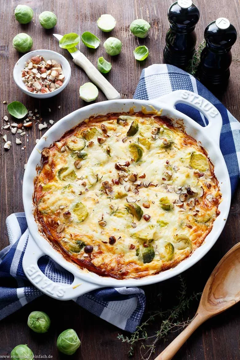 Rosenkohl Gratin - gesund und lecker - www.emmikochteinfach.de