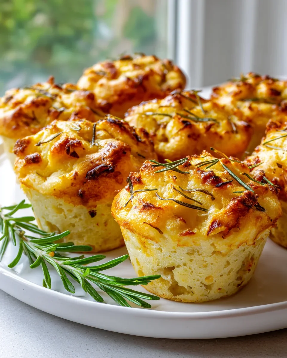Rosmarin Knoblauch Focaccia Muffins: Schritt für Schritt Genuss