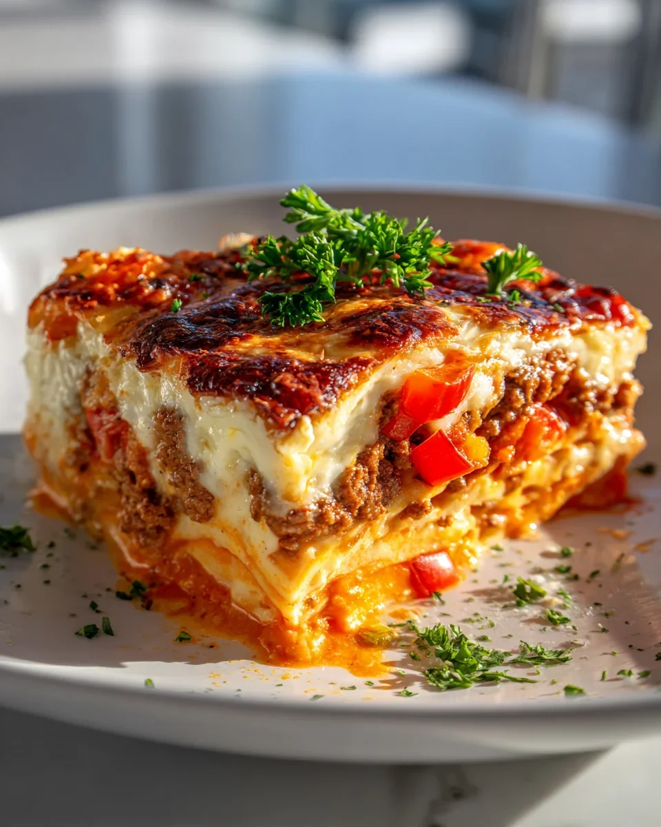 Süßkartoffel Hackfleisch Auflauf: Herzhaft mit Tomate & Paprika