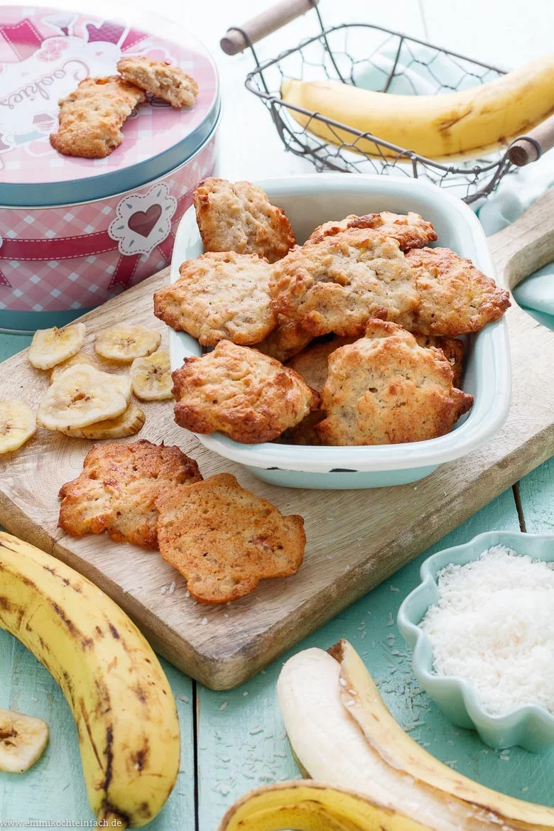 Saftige Bananen Cookies - www.emmikochteinfach.de