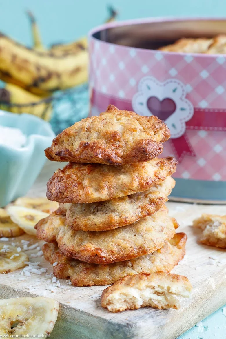Saftige Bananen Cookies - www.emmikochteinfach.de