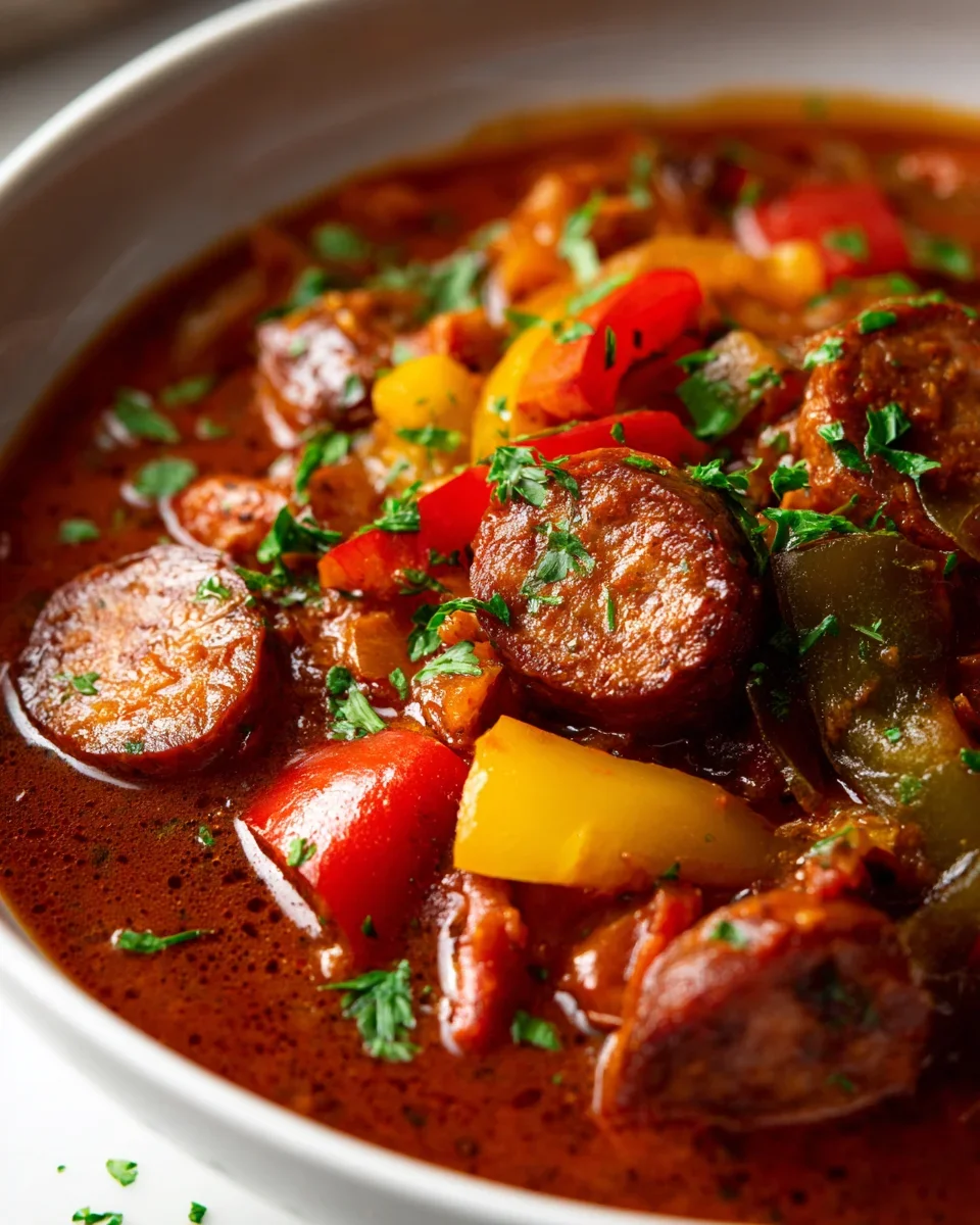 Scharfer Wurstgulasch: Rinderwurst, Chili & Paprika-Kick!