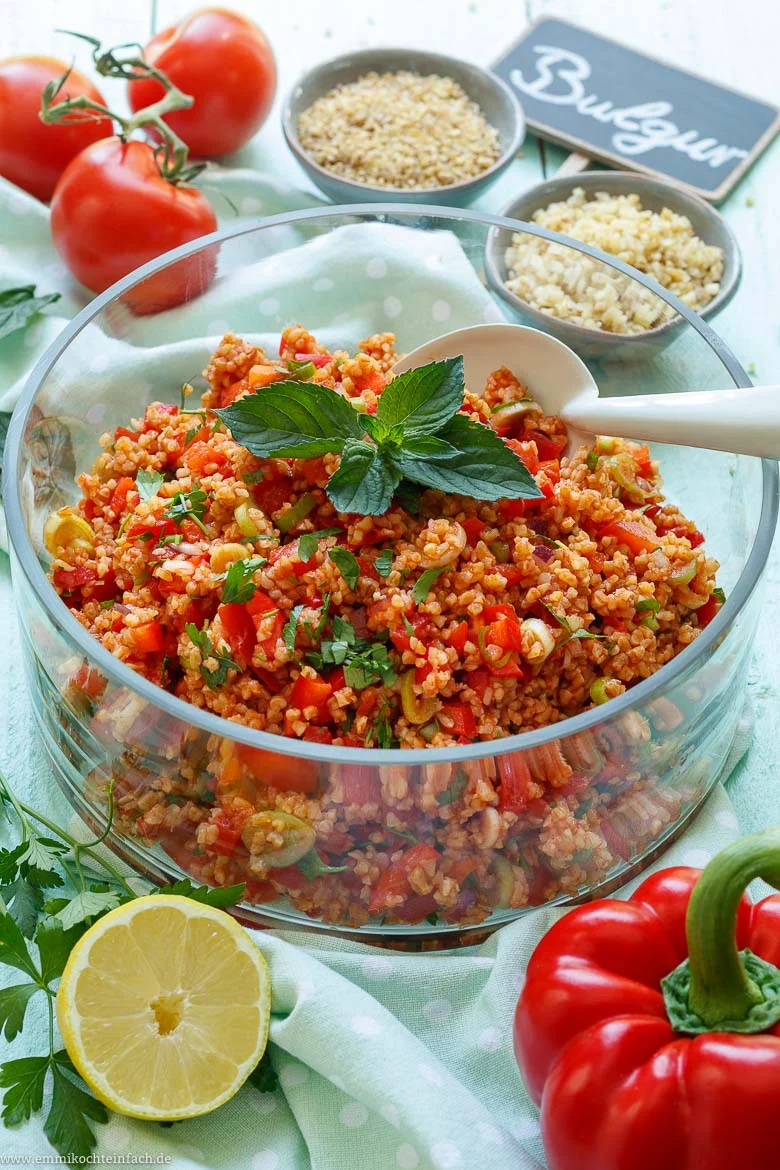 Schneller und einfacher Bulgursalat - www.emmikochteinfach.de