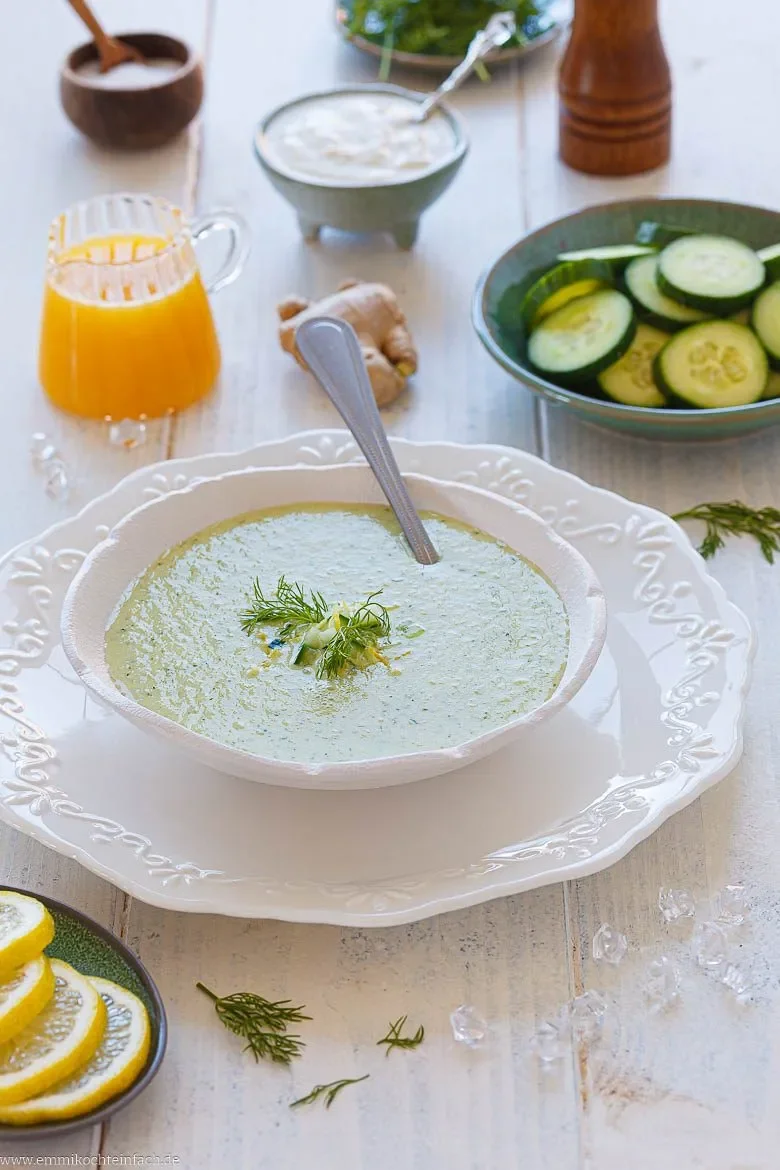 Suppe aus Gurken