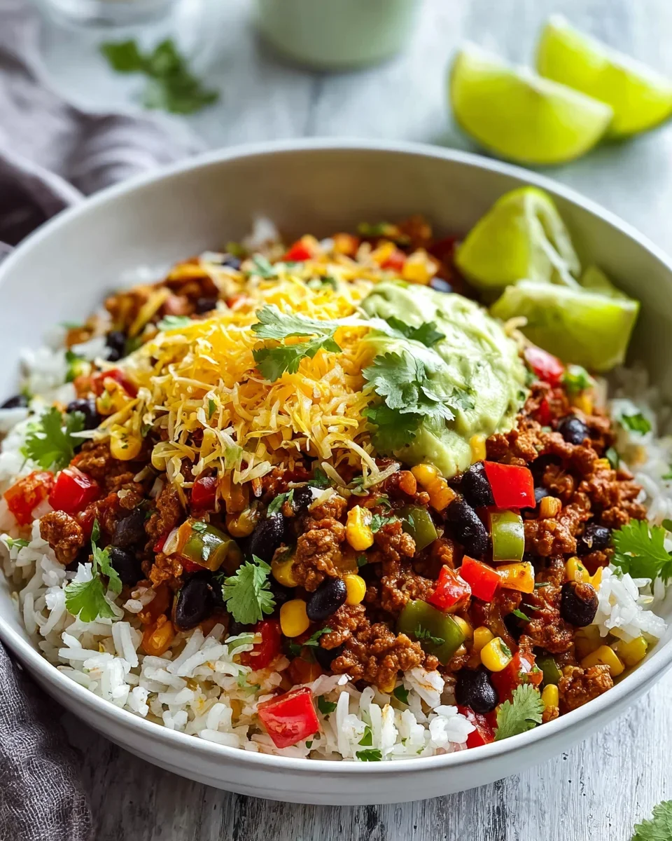 Taco Reis Bowl Rezept: Einfach, lecker & schnell zubereitet!
